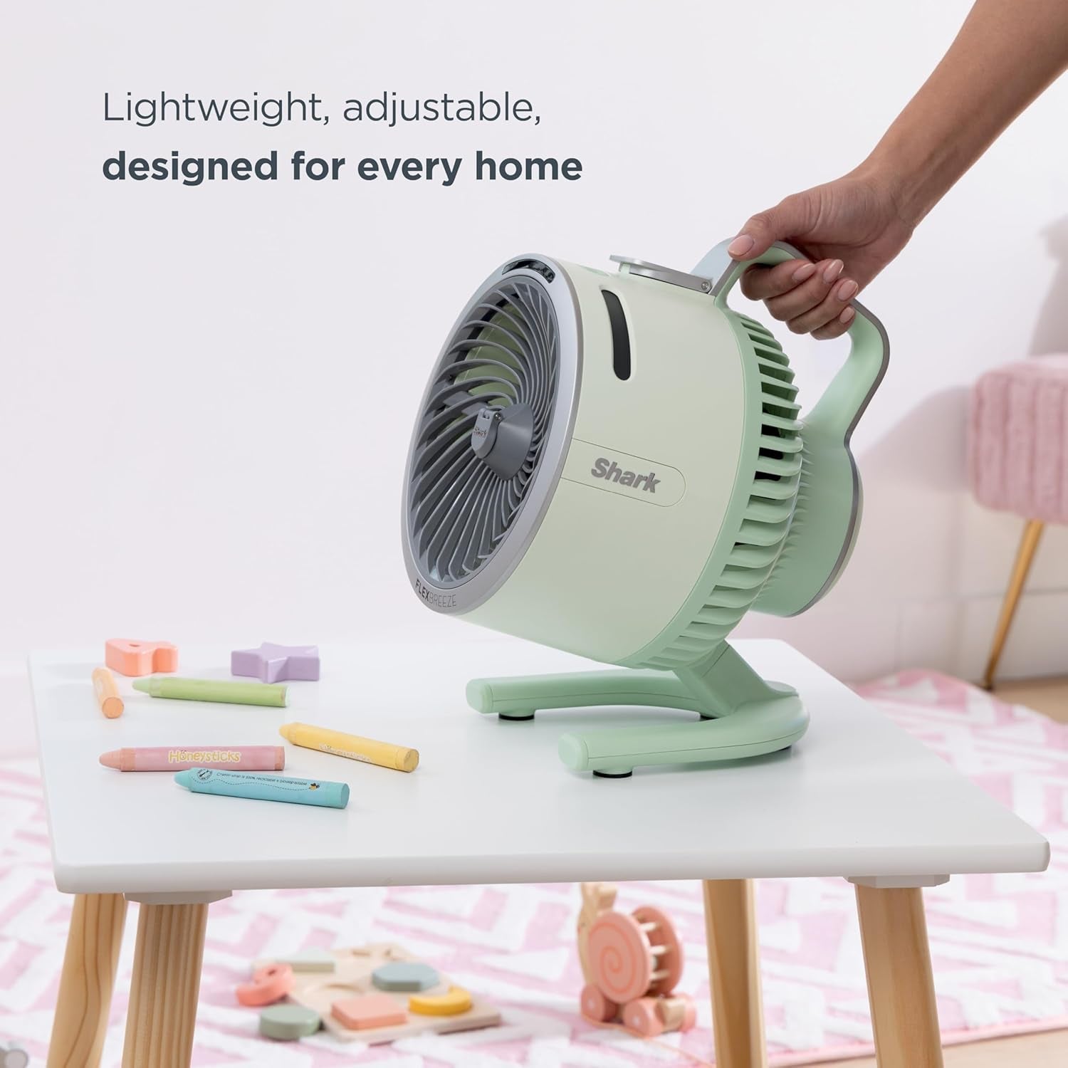Shark Flexbreeze Hydrogo Portable Fan with Misting | 12Hr Cordless Cooling