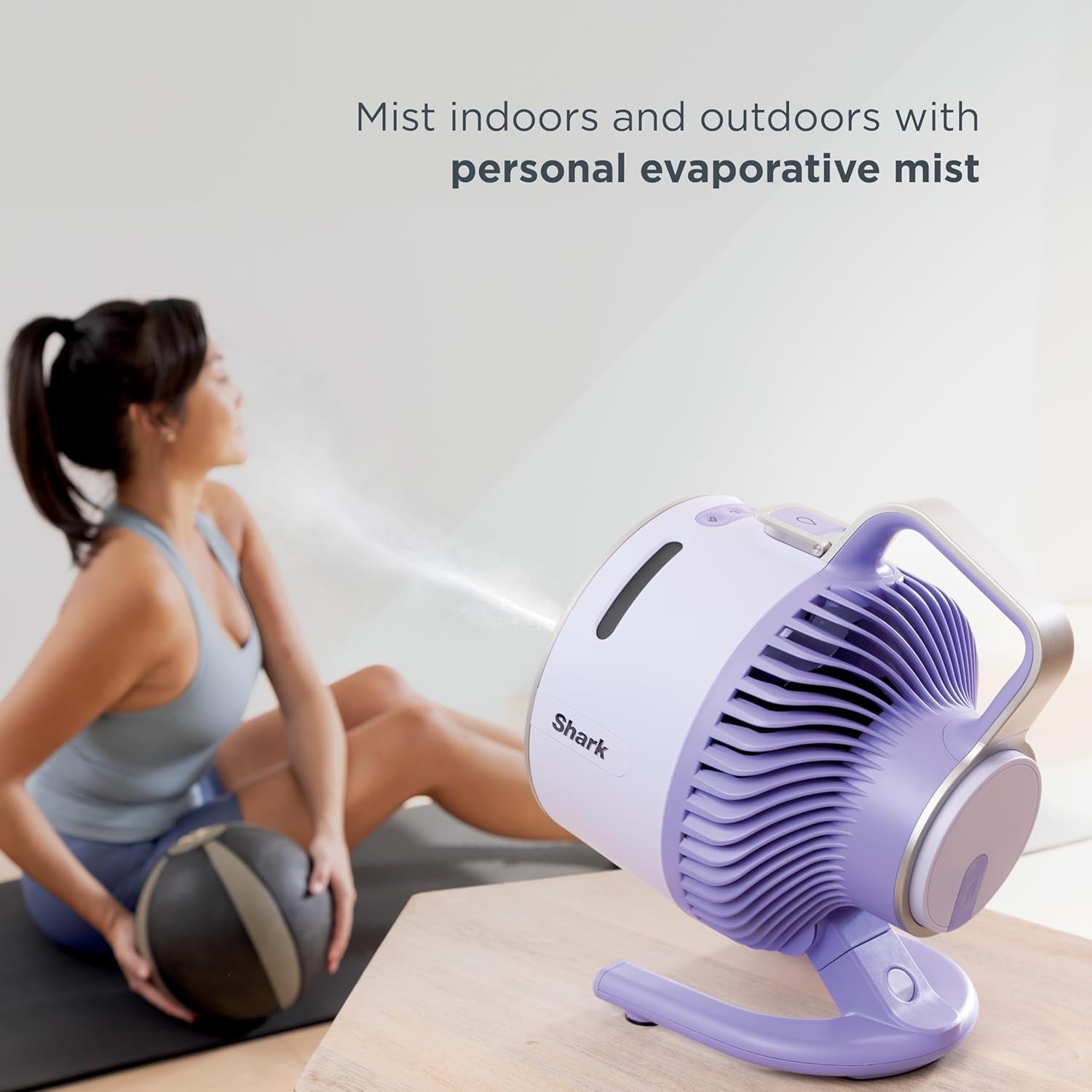 Shark Flexbreeze Hydrogo Portable Fan with Misting | 12Hr Cordless Cooling